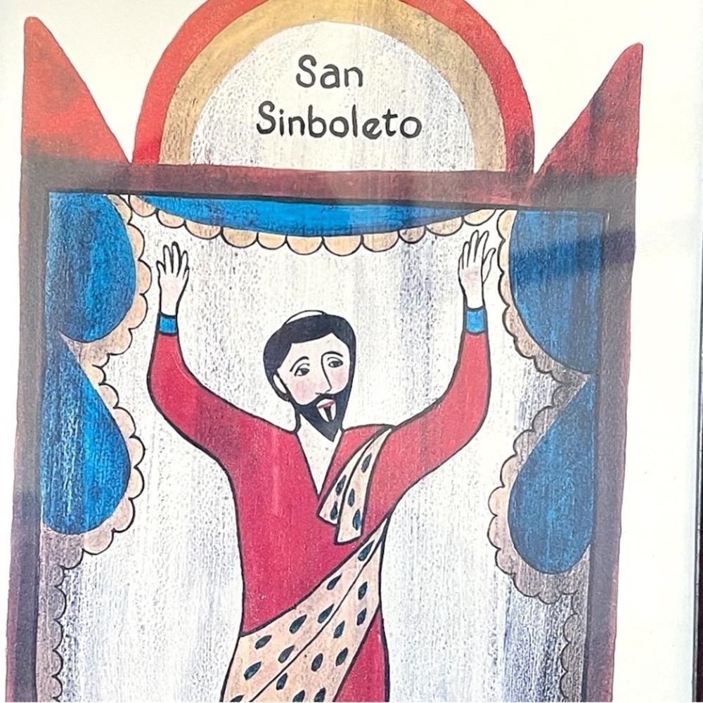 Folk Art, San Sinboleto, Protector of Travel & Ticket Agents, by Carrie Arnold - Picture 2 of 5